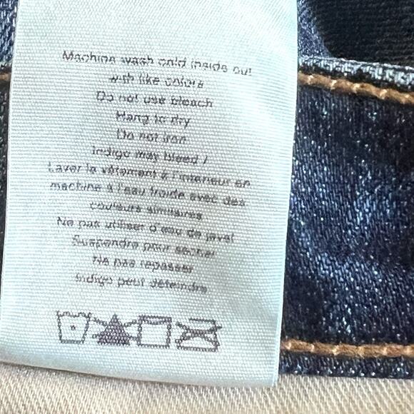 Rag & Bone Women’s Dre Slim Boyfriend Jeans Size 27 Distressed Ripped Knees Blue - Picture 12 of 12